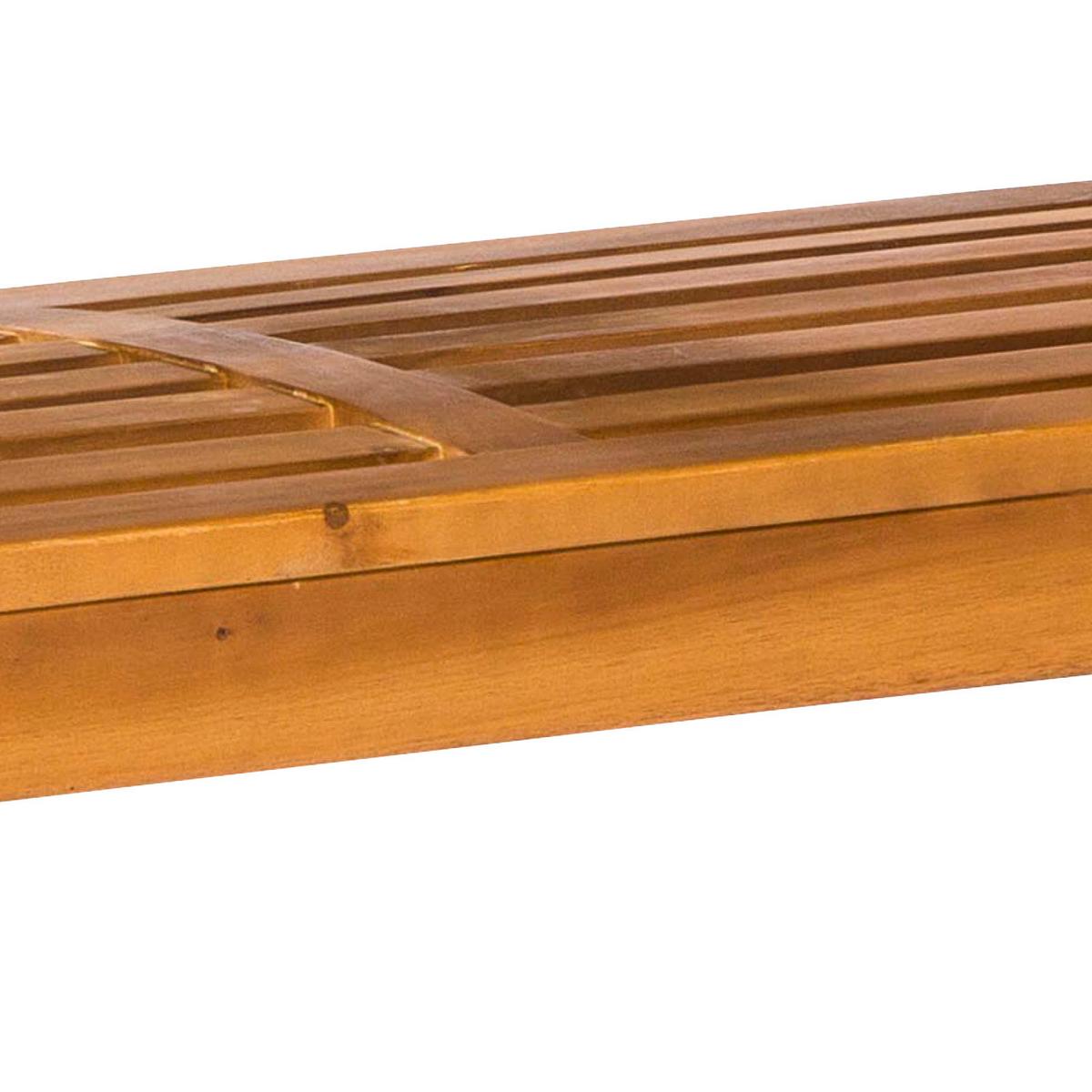 Gartenbank Echtholz 2-Sitzer Paraiba mit Rückenlehne - Akaziefarben, ROMANTIK / LANDHAUS, Holz (110/92/62cm) - Gardenson