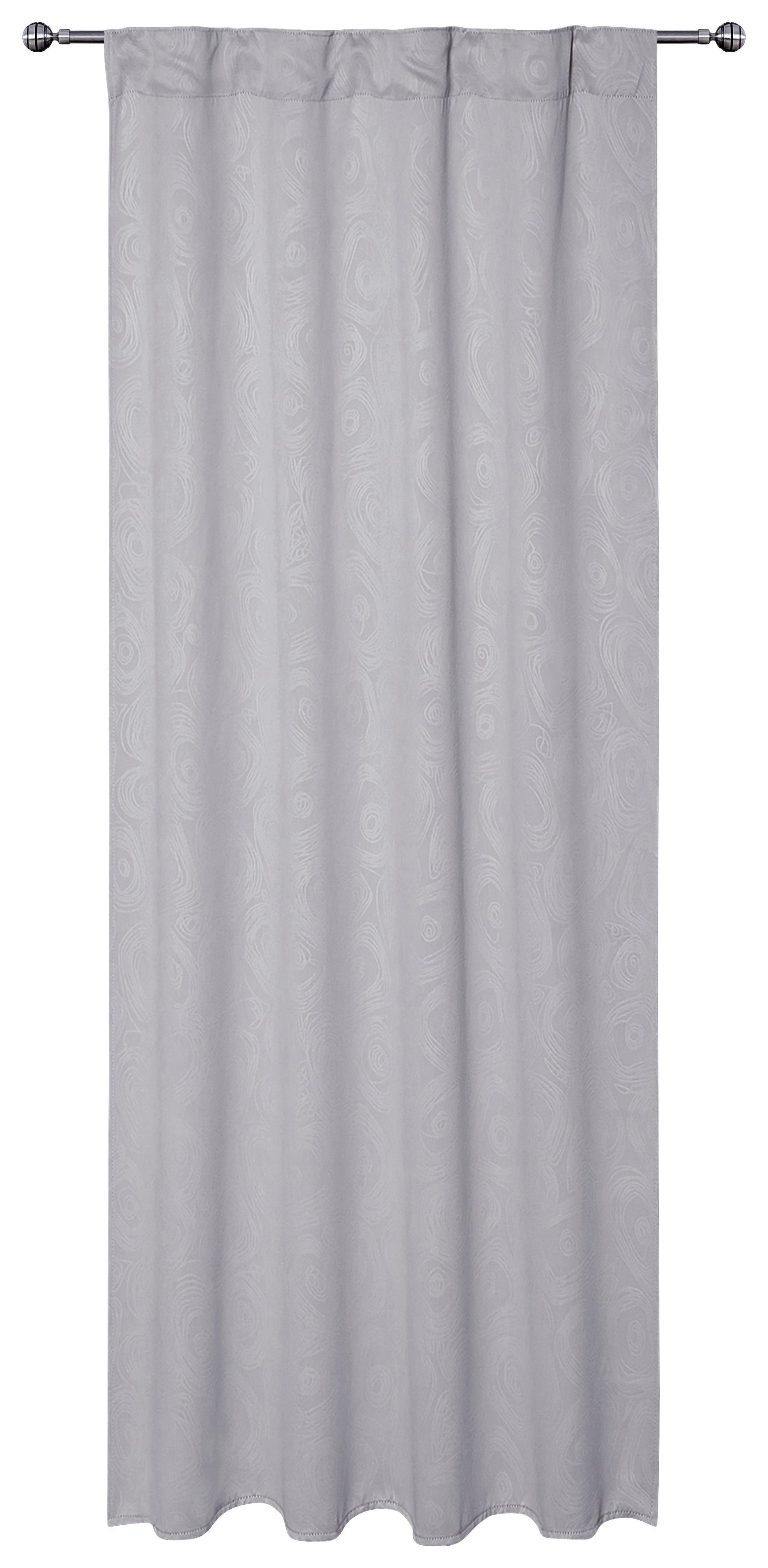 Verdunkelungsvorhang Romana - Grau, ROMANTIK / LANDHAUS, Textil (135/245cm) - James Wood