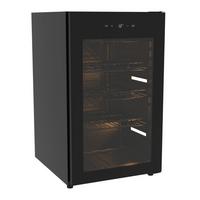 Weinklimaschrank Wks57do - Schwarz, Basics, Glas/Kunststoff (46/26/37cm) - PKM