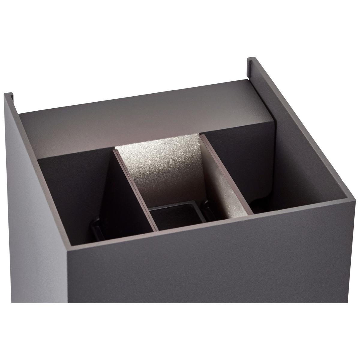 Wandleuchte G90961a63 Hilly - Dunkelgrau, Basics, Glas/Metall (10/10/10cm) - Brilliant