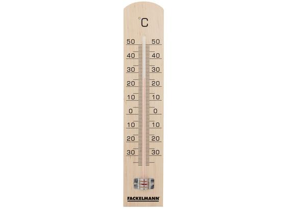 Hőmérő Fackelmann - világosbarna, konvencionális, fa (25cm) Hőmérő Fackelmann - világosbarna, konvencionális, fa (25cm)
