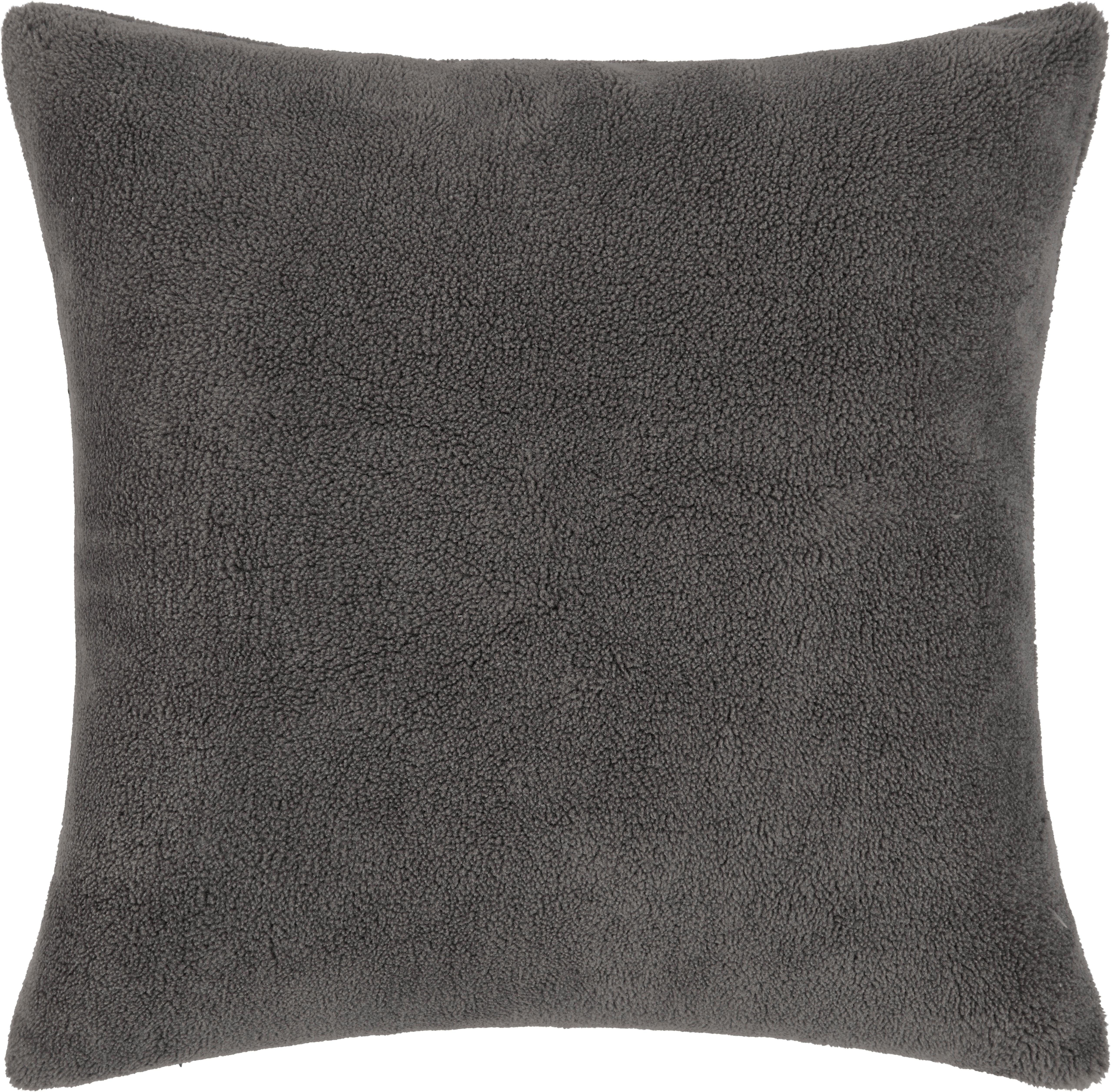 Dekoračný Vankúš Fake Sheep, 45/45cm, Antracit - antracitová, Moderný, textil (45/45cm) - Modern Living