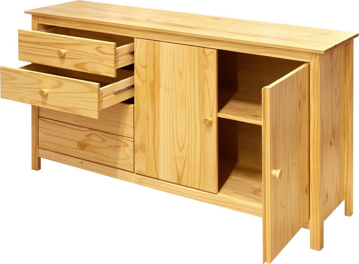 Kommode Naturfarben B: 150cm - Naturfarben, Design, Holz (150/80/40cm) - Livetastic