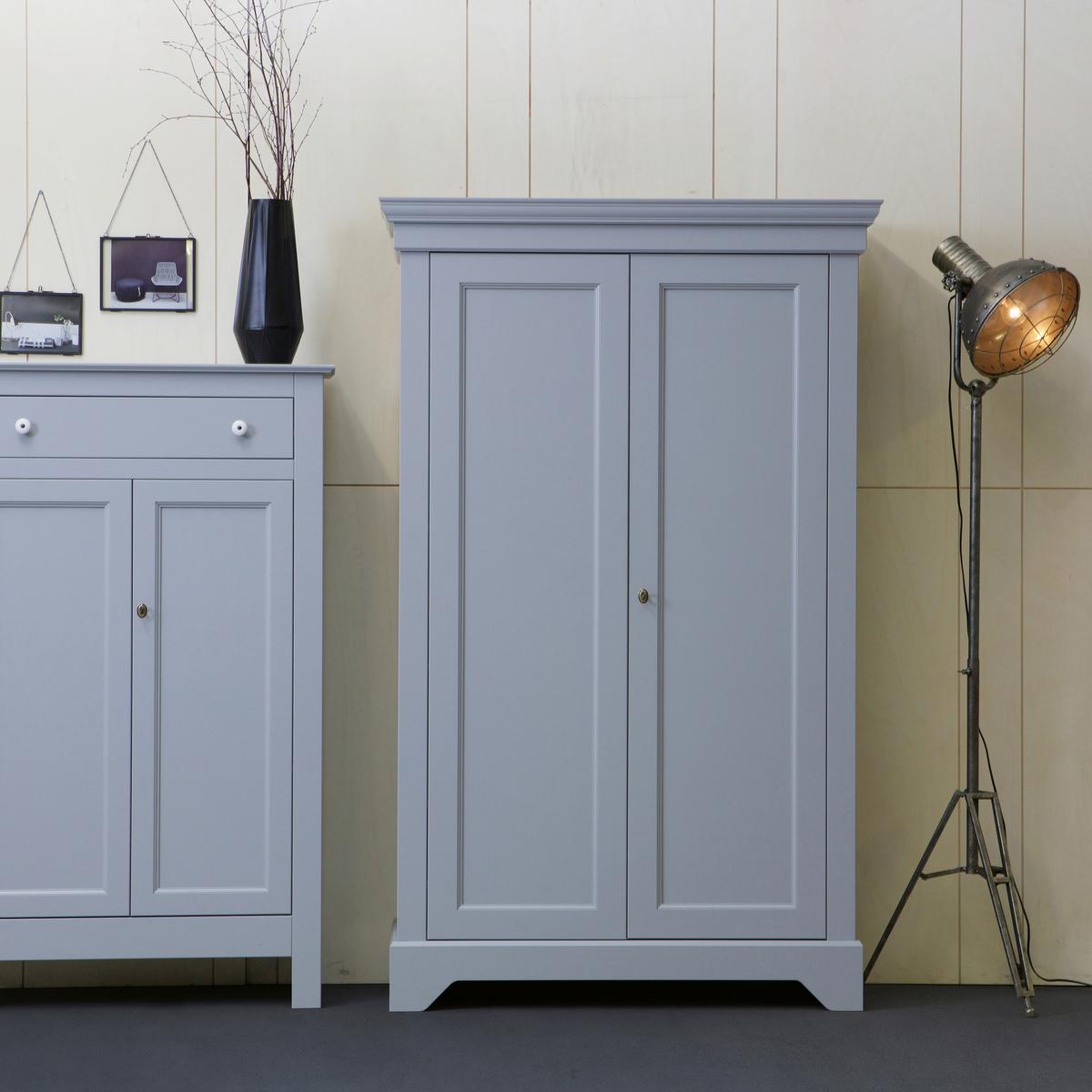 Kommode Isabel Grau B: 118 cm - Grau, Design, Holz (118/191/47cm) - Livetastic