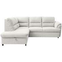 Ecksofa mit Schlaffunktion & Bettkasten Gusto Ecru - Ecru/Greige, Basics, Textil (200/240cm) - MID.YOU