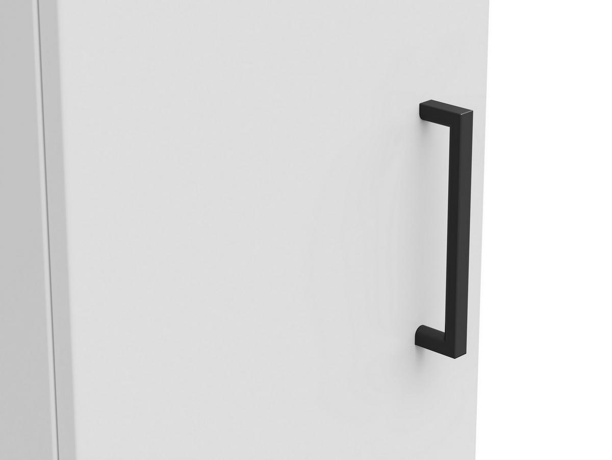 Skriňa MULTISTAURAUM š: 30cm - čierna/biela, Modern, kompozitné drevo/plast (30/195/40cm)