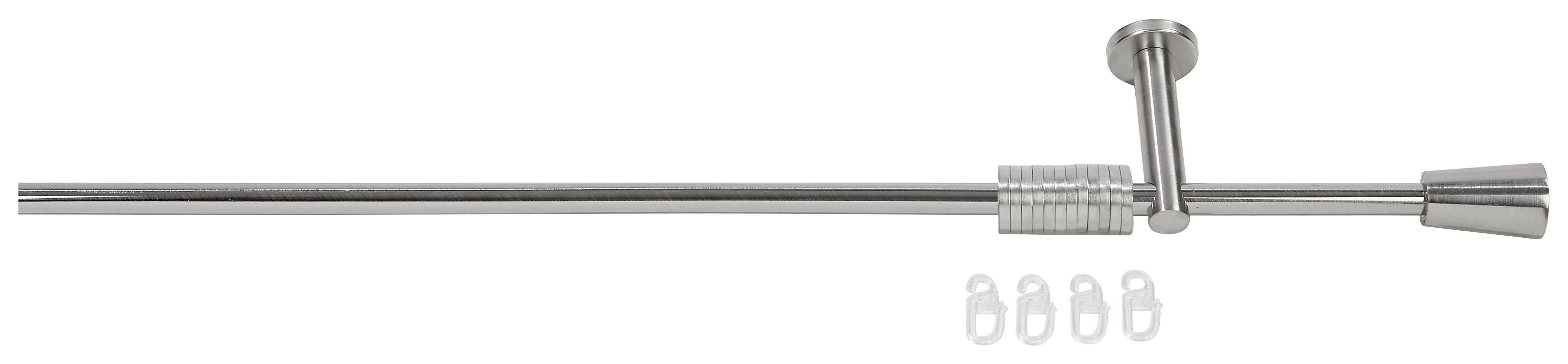 Rúdkarnis Garnitúra Jocy - Nemesacél, konvencionális, Műanyag/Fém (140cm) - Ombra