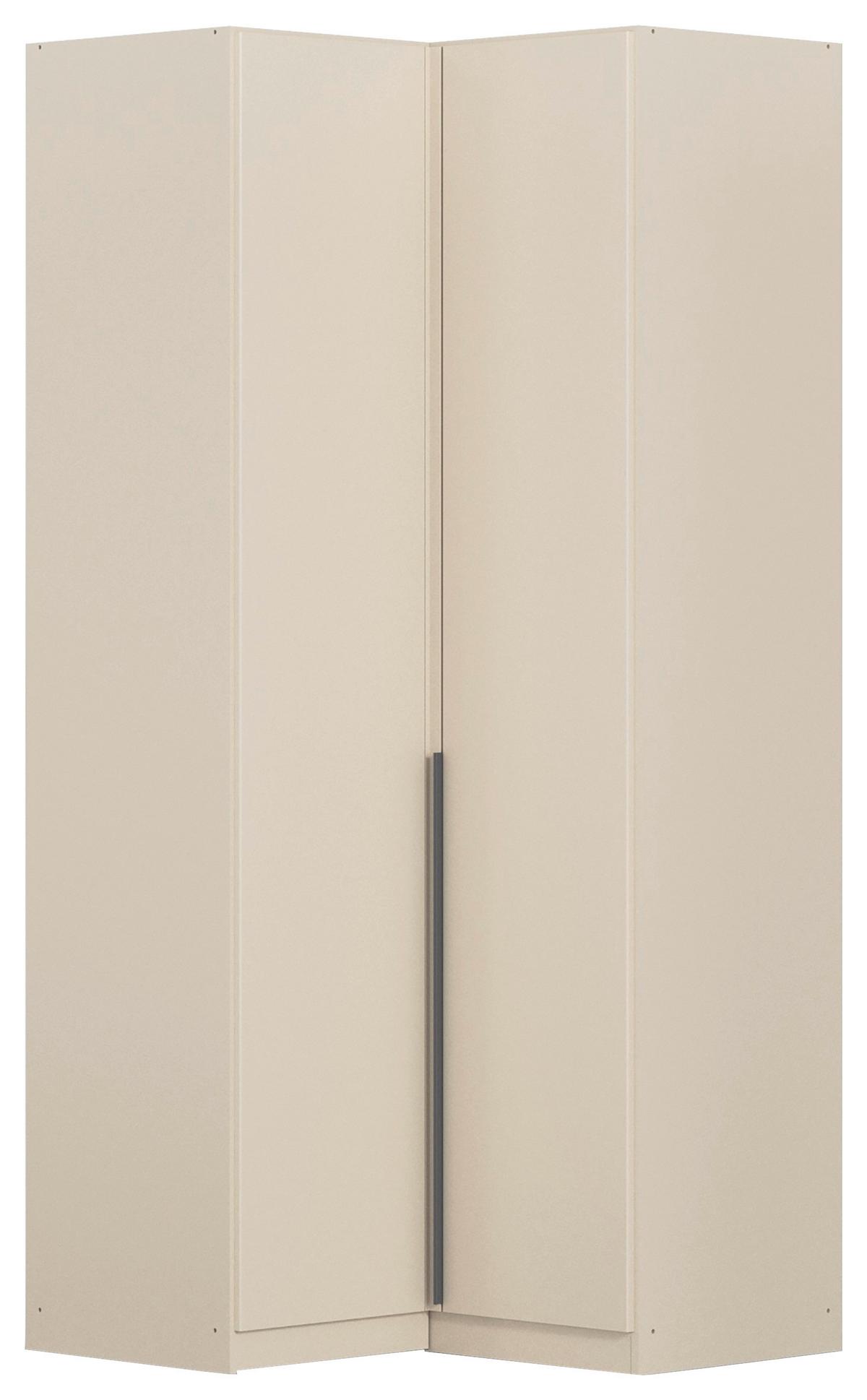 Eckkleiderschrank Alabama Champagner B: 100 Cm - Champagner, MODERN, Holzwerkstoff (100/229/102cm) - Rauch Möbel