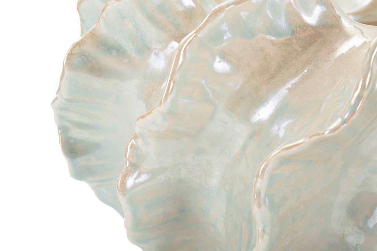 Vase Personnel Basket Perlmutt B: 43,5 cm - Perlmutt, Basics, Keramik (43,5/16/43cm)