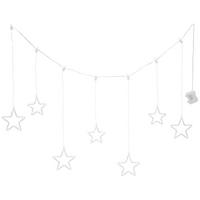 LICHTERVORHANG Sterne, versch. Designs - Transparent, Basics, Kunststoff (120/60cm)
