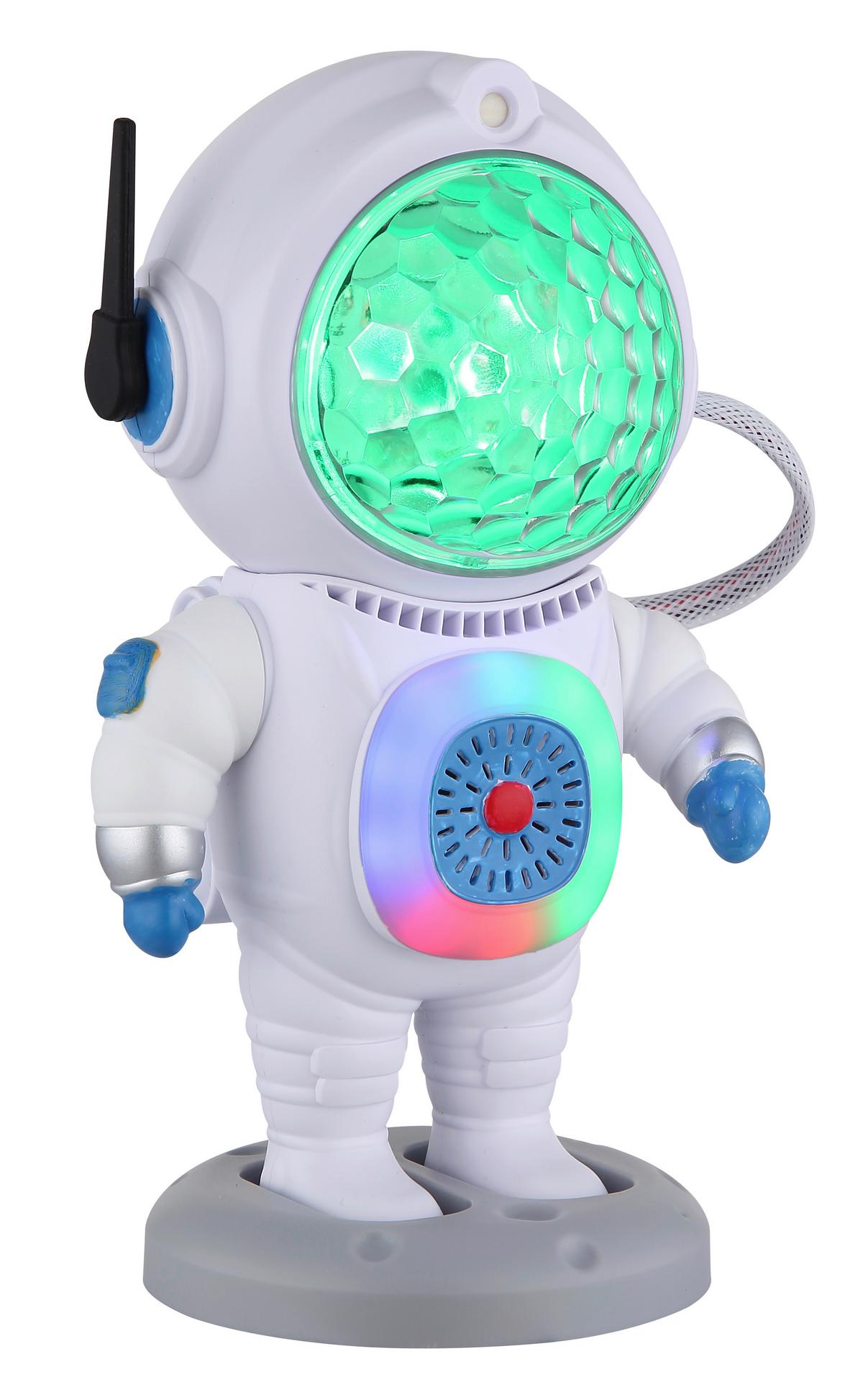 LED-Tischleuchte Cosmo L: 12cm Weiß Schwarz Blau Rot Klar - Klar/Blau, Trend, Kunststoff (12/11/22cm) - Globo