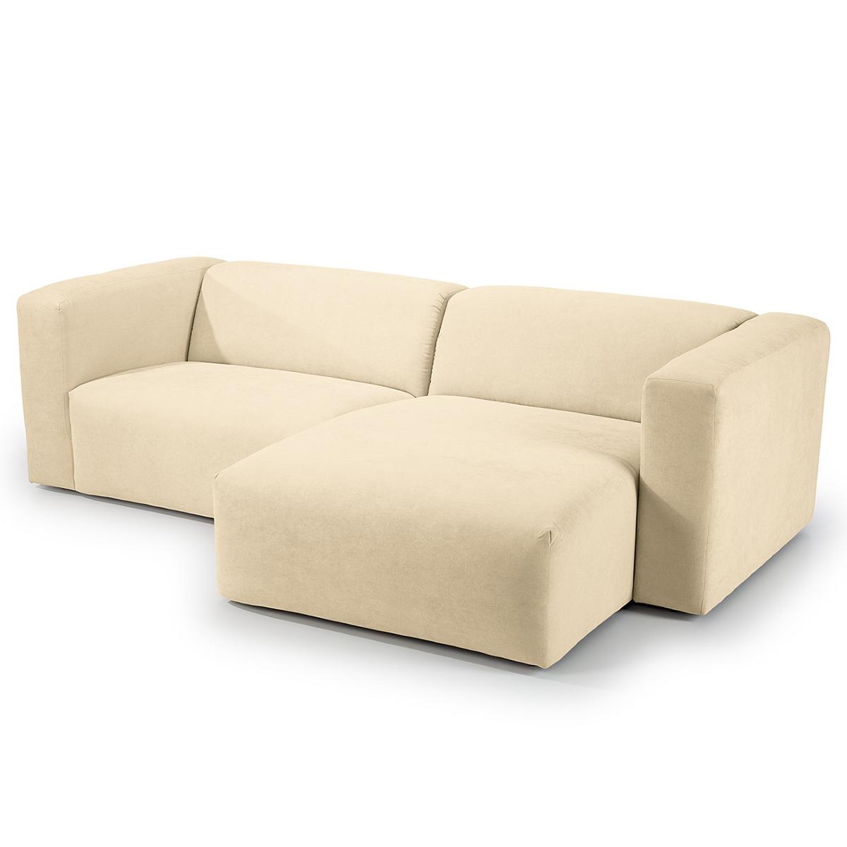 Ecksofa Bolt, Beige S: 160x255 cm - Beige, MODERN, Textil (160/255cm) - Trendmanufaktur