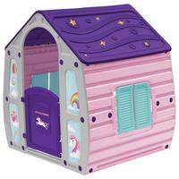 Spielhaus Lina - Pink/Pastellblau, KONVENTIONELL, Kunststoff (102/90/109cm) - BUNINO
