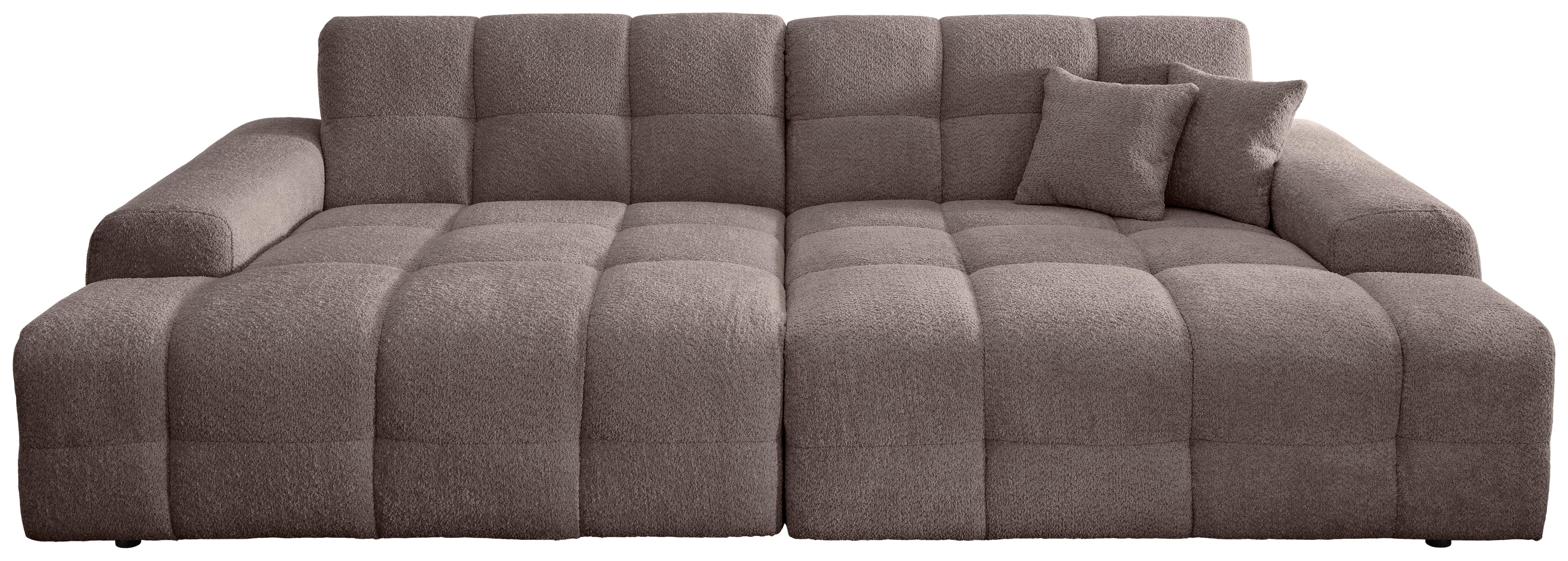 Bigsofa Bosco, Taupe B: 304 cm - Taupe/Schwarz, MODERN, Textil (304/87/155cm) - Livetastic