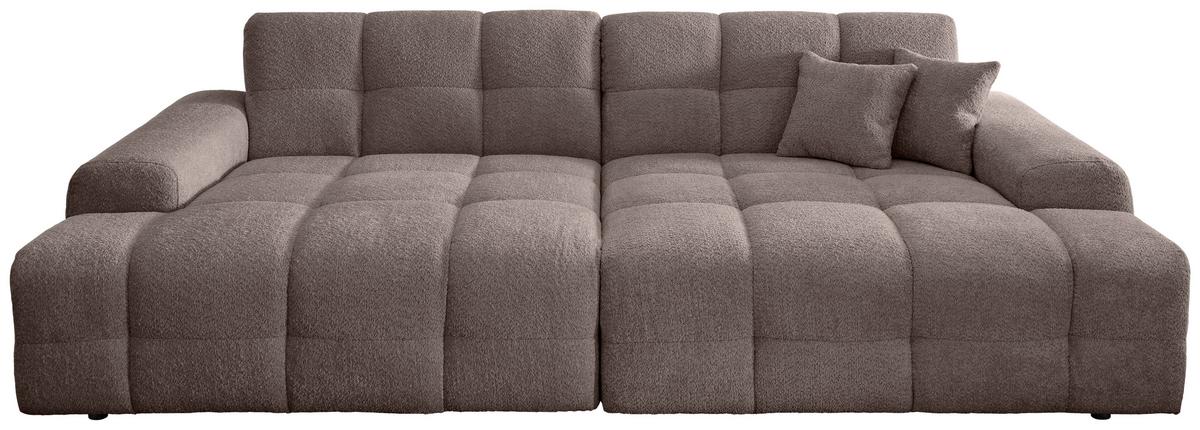 Bigsofa Bosco, Taupe B: 304 cm - Taupe/Schwarz, MODERN, Textil (304/87/155cm) - Livetastic