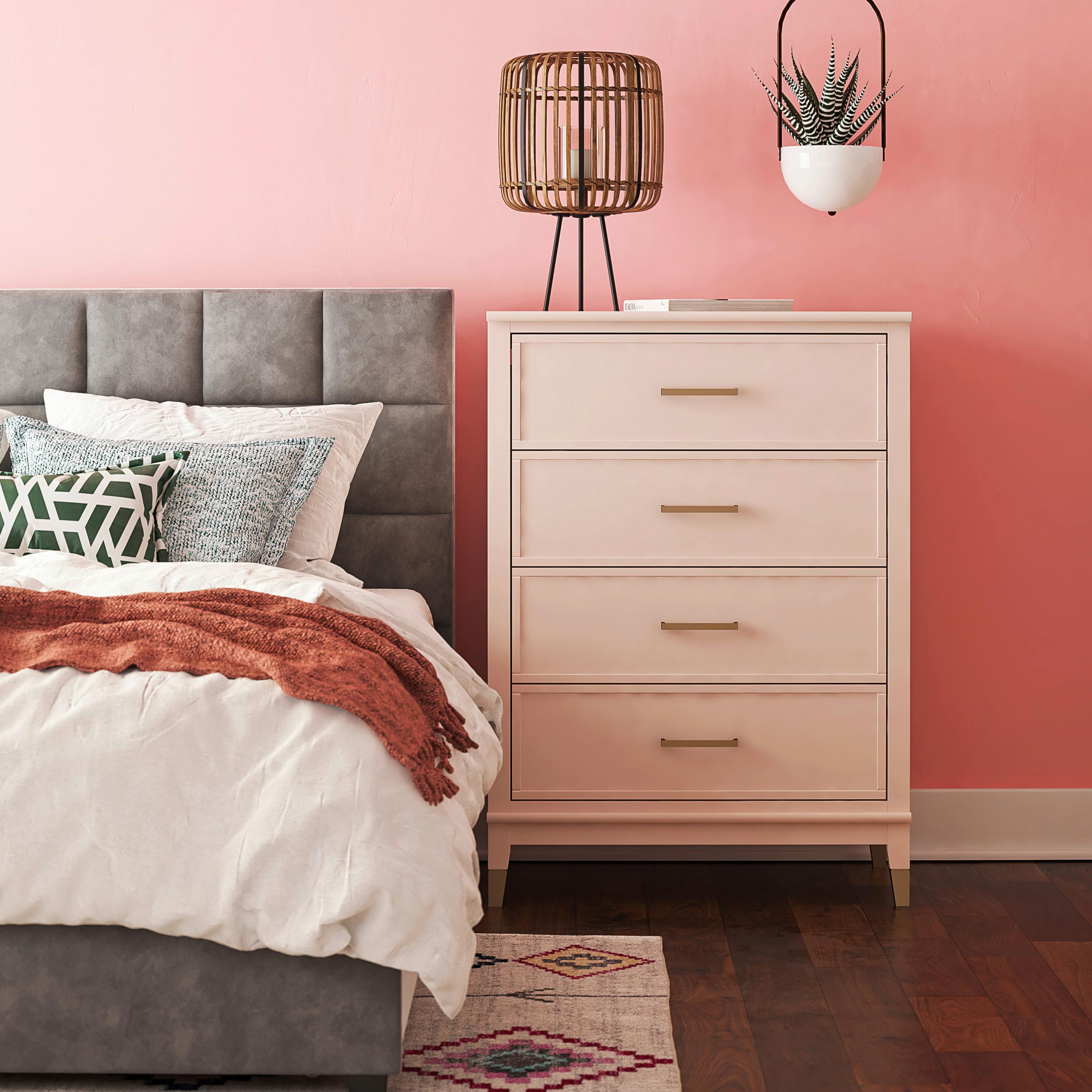 Kommode Westerleigh Rosa 76 Cm - Rosa, Design, Holz/Holzwerkstoff (76/106/50cm) - MID.YOU