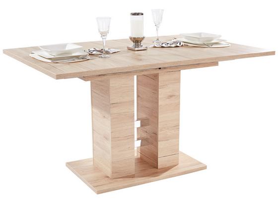 Výsuvný Stôl Helena - farby dubu, Konvenčný, kompozitné drevo (140/76/90cm)