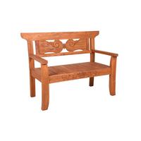 Gartenbank Padar - Braun, Basics, Holz (135/96,5/64cm) - Gardenson