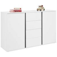 ŠIROKÁ KOMODA BIANCO - sivá/biela, Modern, kompozitné drevo/plast (150/95/43cm) - Mömax