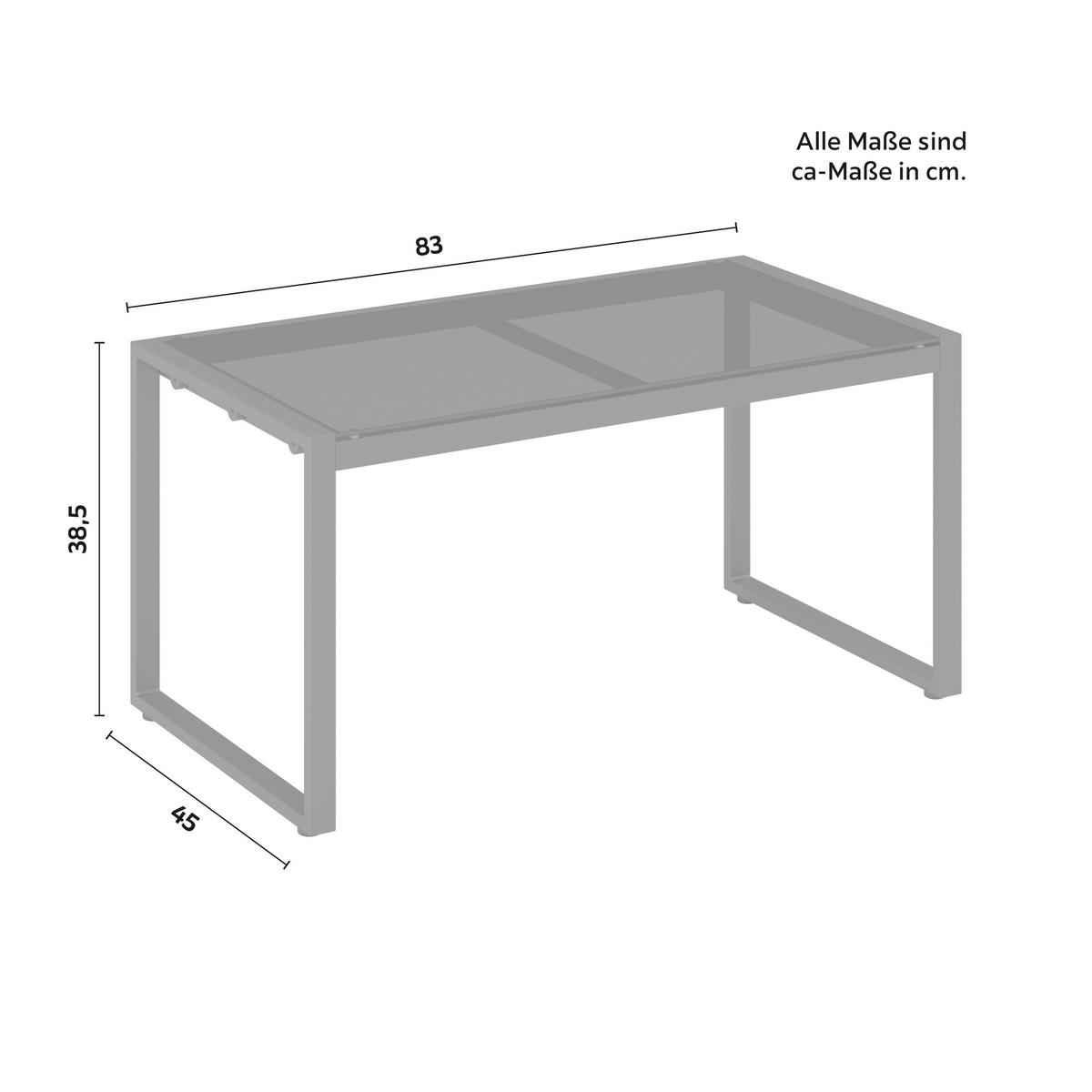 TERASOVÁ SEDACIA SÚPRAVA PAULINA - čierna/svetlosivá, Modern, kov/textil (106/74/70,5cm) - Bessagi Garden