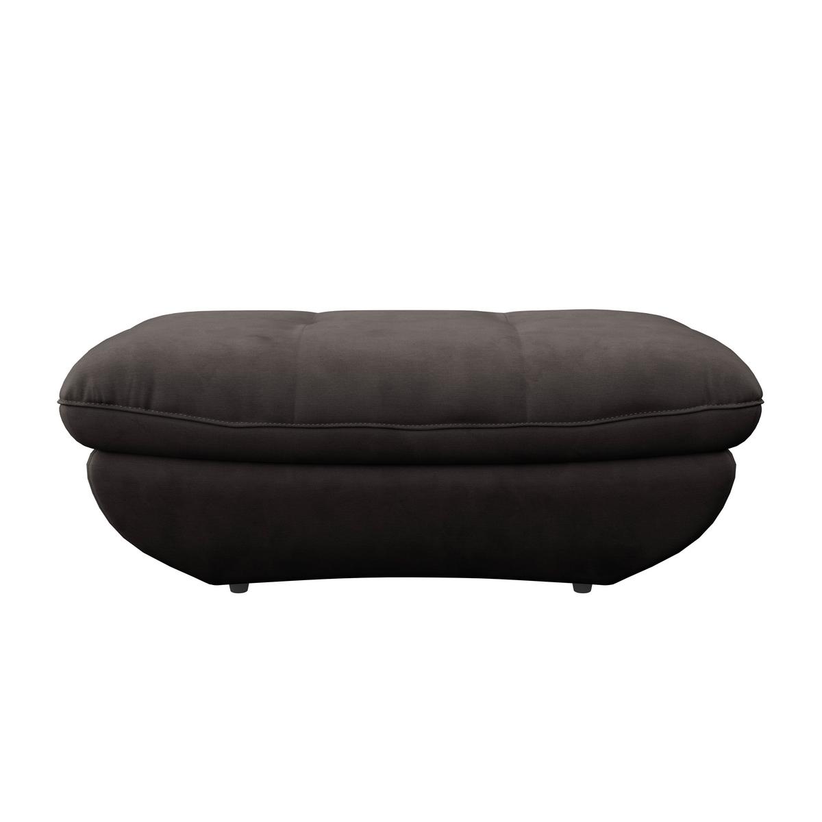 Hocker Park - Dunkelbraun/Schwarz, MODERN, Textil (107/75cm) - Luca Bessoni