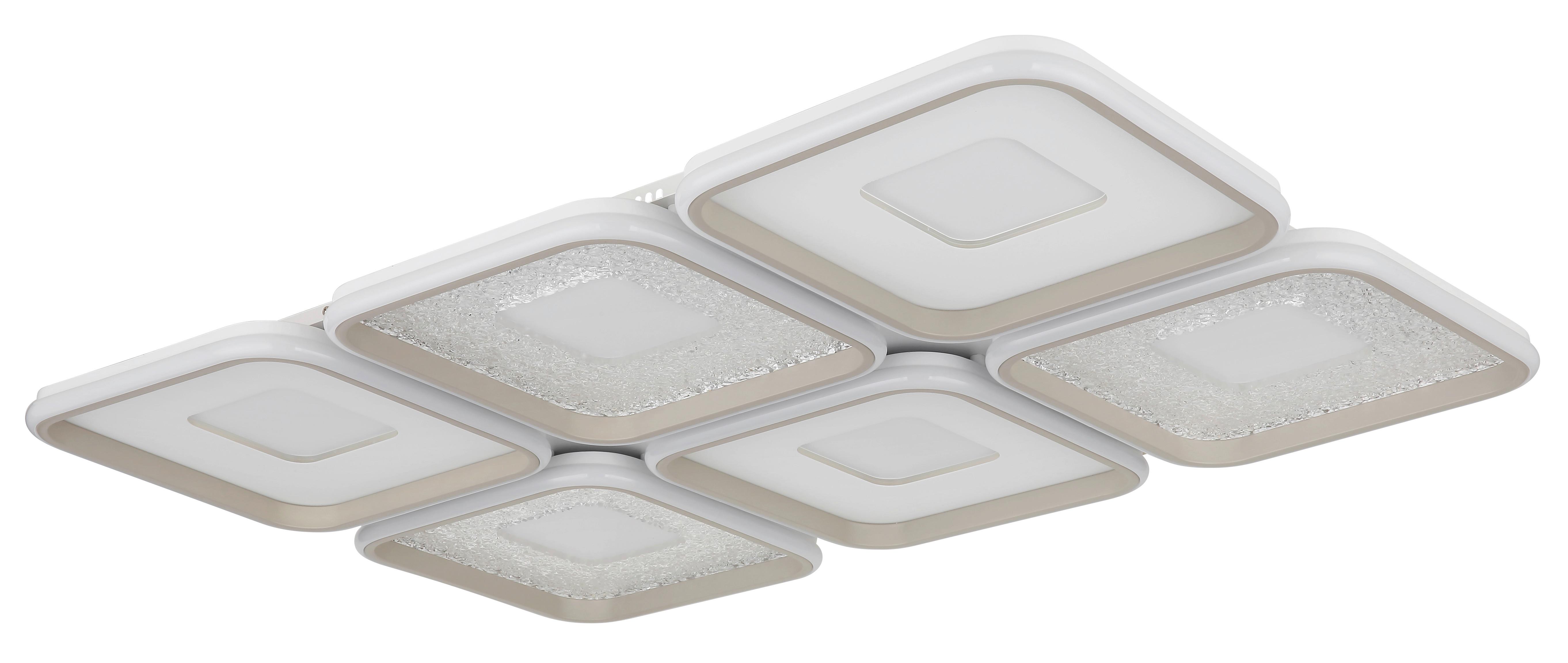 LED-Deckenleuchte Memory-Funktion - Sandfarben/Klar, Design, Kunststoff/Metall (100,1/67/7,8cm) - Globo