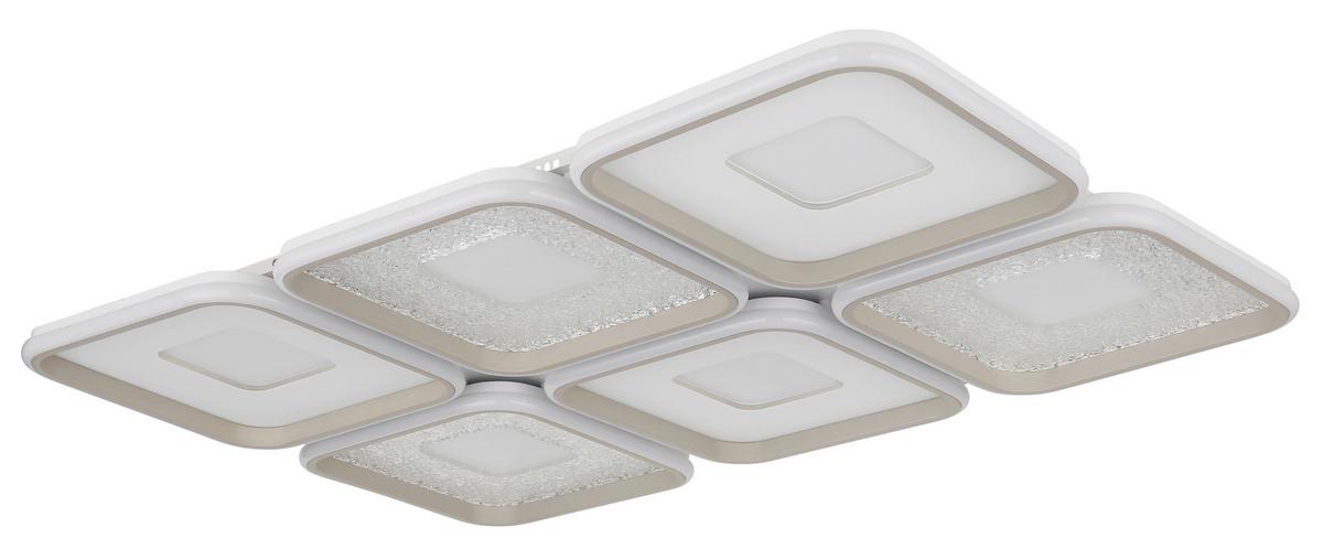 LED-Deckenleuchte Memory-Funktion - Sandfarben/Klar, Design, Kunststoff/Metall (100,1/67/7,8cm) - Globo