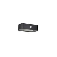 Außenwandleuchte Bilbao Schwarz B: 6 cm - Schwarz, Design, Kunststoff (21,5/6/15,5cm)