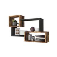 Falipolc Astral - ótölgy/antracit, Basics, faalapú anyag (87/54/18cm)