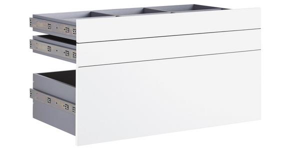 Schubladeneinsatz Unit Weiß B: 91 cm 3 Fächer - Weiß, MODERN, Holzwerkstoff (91/50,3/47cm) - Ondega