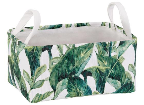 Regalkorb Bananenblatt,30x24cm - Weiß/Grün, Textil (30/14/20cm) - Luca Bessoni Regalkorb Bananenblatt,30x24cm - Weiß/Grün, Textil (30/14/20cm) - Luca Bessoni