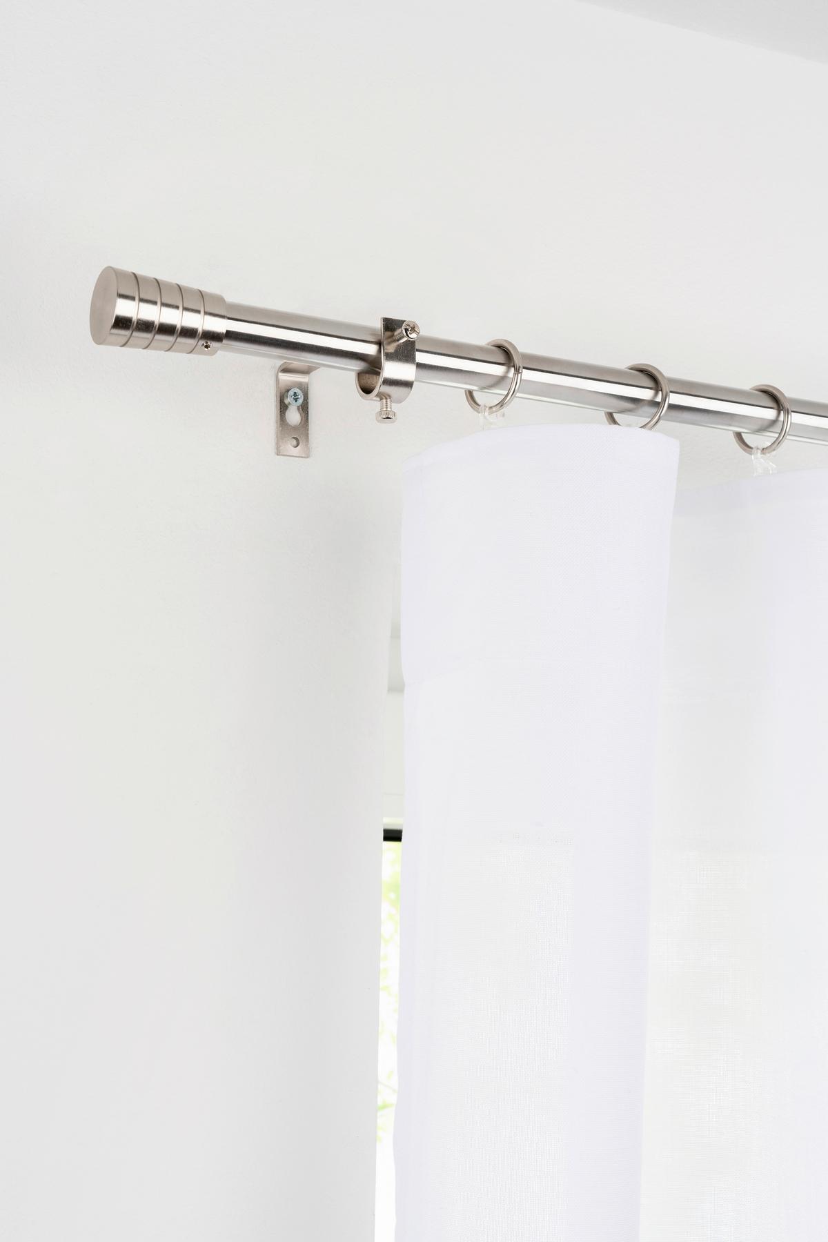 OKRÚHLA TYČ S PRÍSLUŠENSTVOM CAP - chrómová, kov/plast (130-240cm) - Modern Living