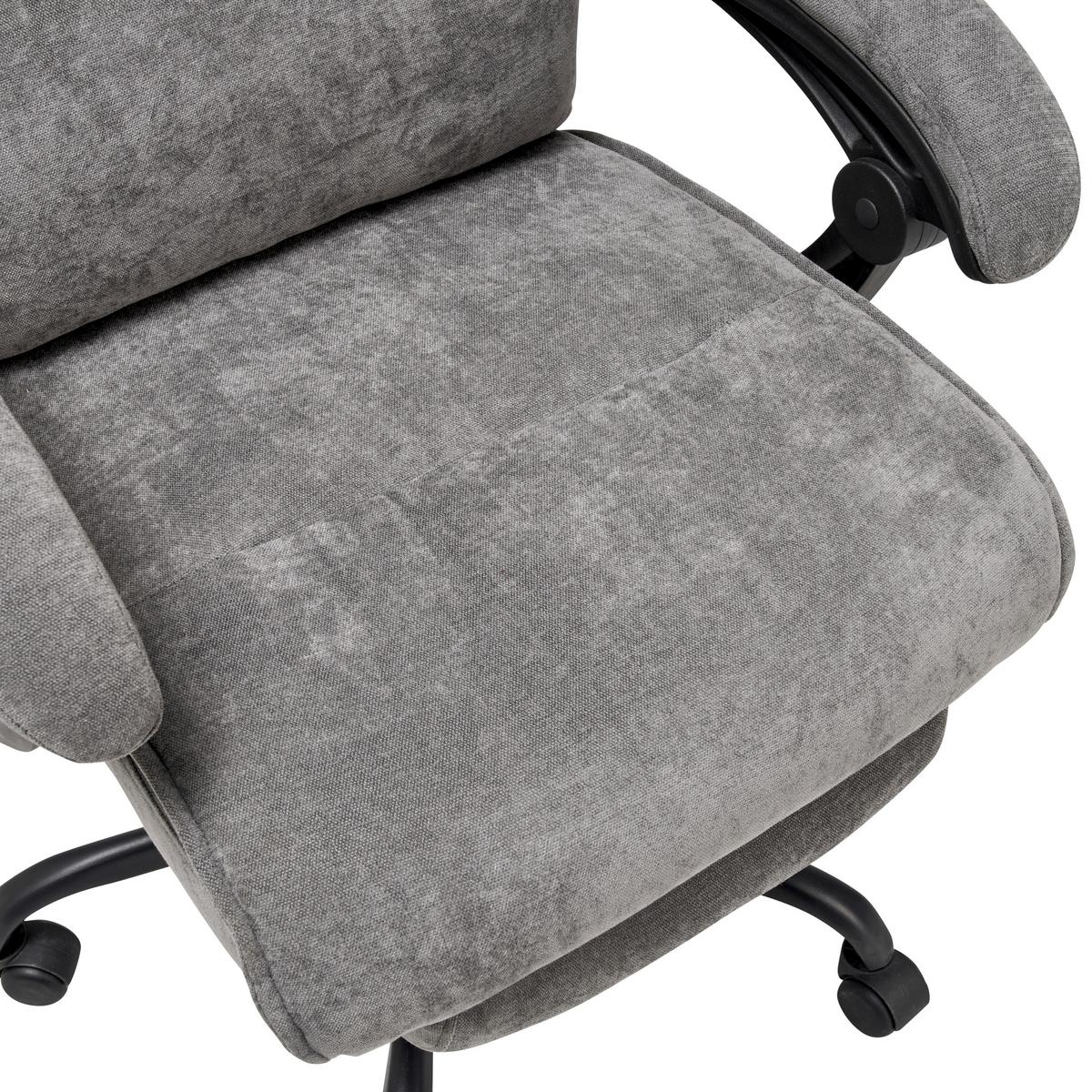 Drehstuhl Verona - Schwarz/Grau, LIFESTYLE, Holz/Kunststoff (66/112-120/62cm) - MID.YOU