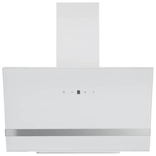 Kopffreihaube Respekta Hera Metall/Glas Weiß B: 79,5cm Led - Weiß, Trend, Glas/Metall (79,5/74,2-109,2/38,5cm) - Respekta