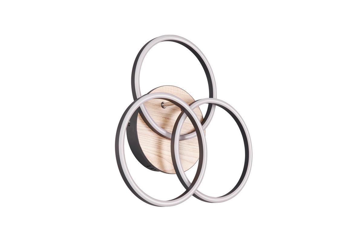 LED-Deckenleuchte R62823135 Circle - Braun, Design, Kunststoff (44/9,5cm)