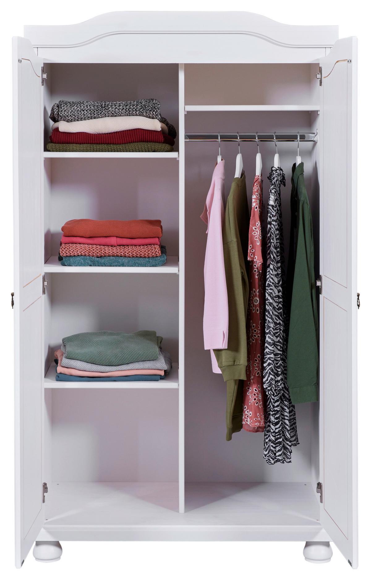 Einzelzimmer Vilmar Hedda Weiß 2-teilig - Weiß, MODERN, Holz - MID.YOU