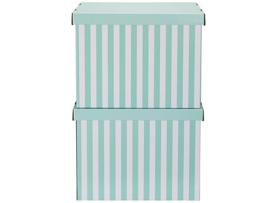 Box S Krytom Jimmy - biela/zelená, kartón (42/32/32cm) - Mömax modern living Box S Krytom Jimmy - biela/zelená, kartón (42/32/32cm) - Mömax modern living