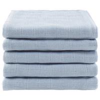 STOFFWINDEL MAJA - 5ER PACK - Blau, KONVENTIONELL, Textil (60/60cm) - Ondega