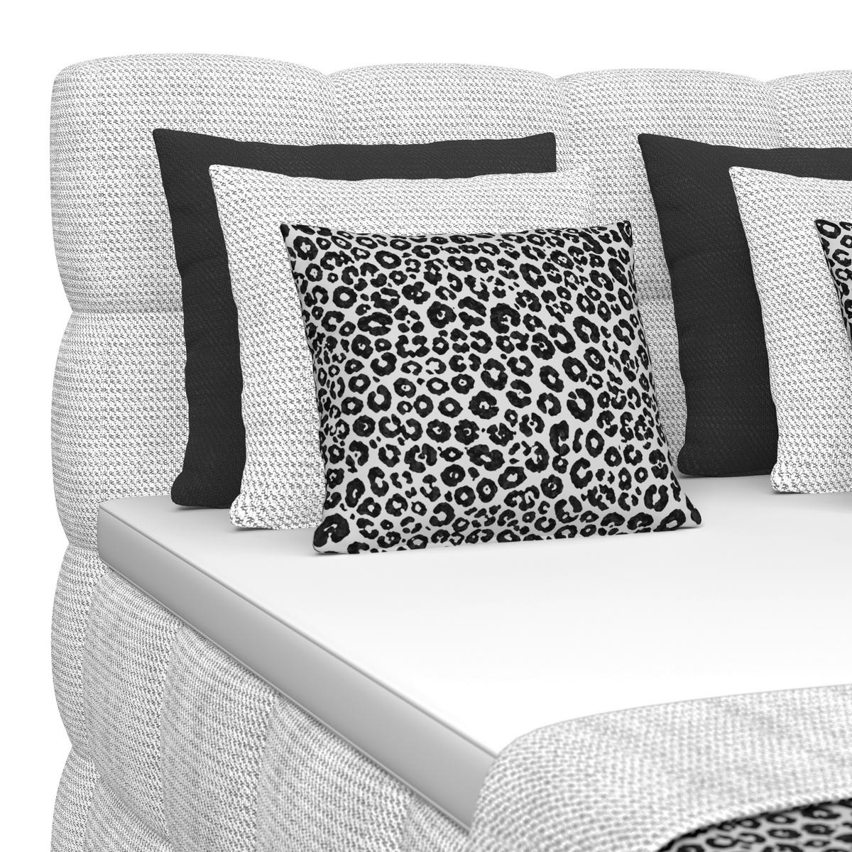 BOXSPRINGBETT inkl. Bettkasten 120x220 - Grauweiß/Schwarz, Trend, Holz/Holzwerkstoff (120/220cm) - Sembella