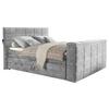 Boxspringbett Mit Bettkasten 180x200 Cm Denver - Silberfarben, KONVENTIONELL, Textil (180/200cm) - Carryhome