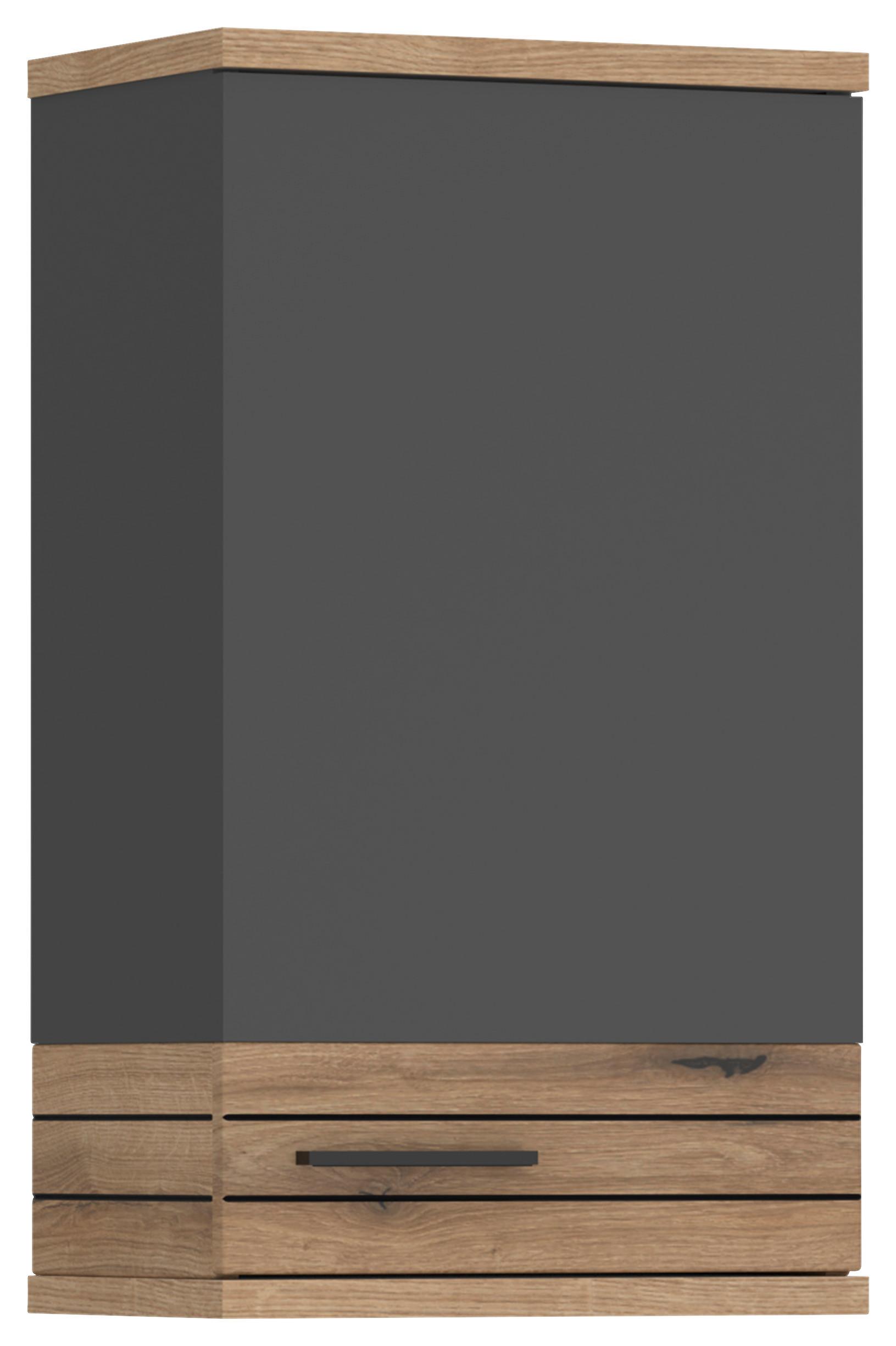Hängeschrank Cotia Cotls 3 - Eichefarben/Anthrazit, MODERN, Holzwerkstoff (40/73/30cm) - James Wood