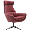 Sessel Be Organic - Rot/Schwarz, MODERN, Textil (81/112/83cm) - Trendmanufaktur