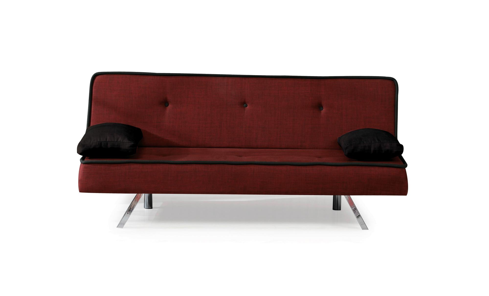 3-Sitzer-Sofa Norfolk Mit Schlaffunktion Rot - Rot, Design, Textil (183/84/82cm) - Livetastic