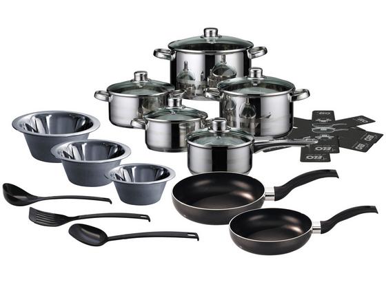 Kochtopfset Skyline 20-Teilig - Silberfarben, Basics, Glas/Metall - ELO Kochtopfset Skyline 20-Teilig - Silberfarben, Basics, Glas/Metall - ELO