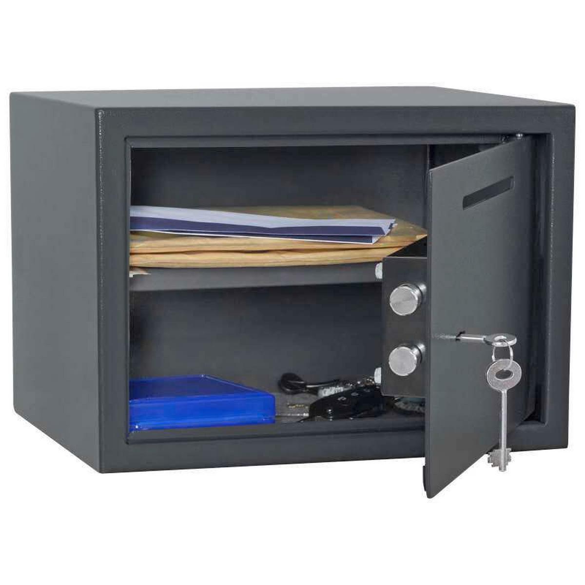 Tresor Jupiter3slot - Anthrazit, KONVENTIONELL, Metall (35/25/28cm) - ROTTNER