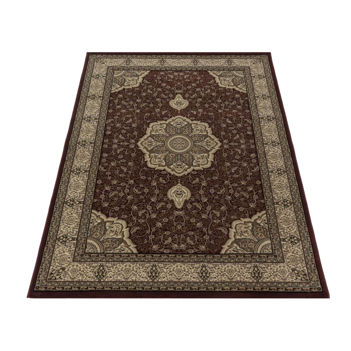 Orientalischer Webteppich Rot Naturfaser Kashmir 120x170 cm - Rot, LIFESTYLE, Textil (120/170cm)
