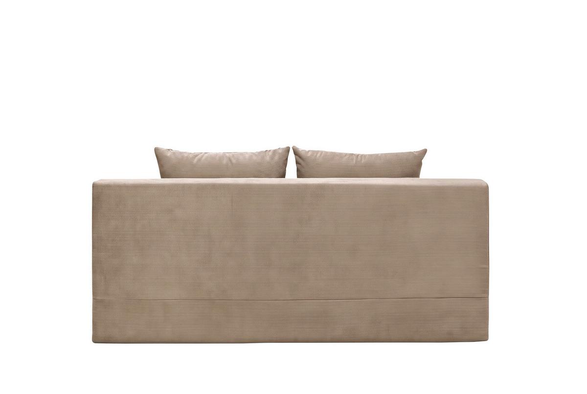 Boxspringová pohovka MONA LUX, béžový manšestr - béžová, Moderní, textil (208/100/106cm) - Mömax