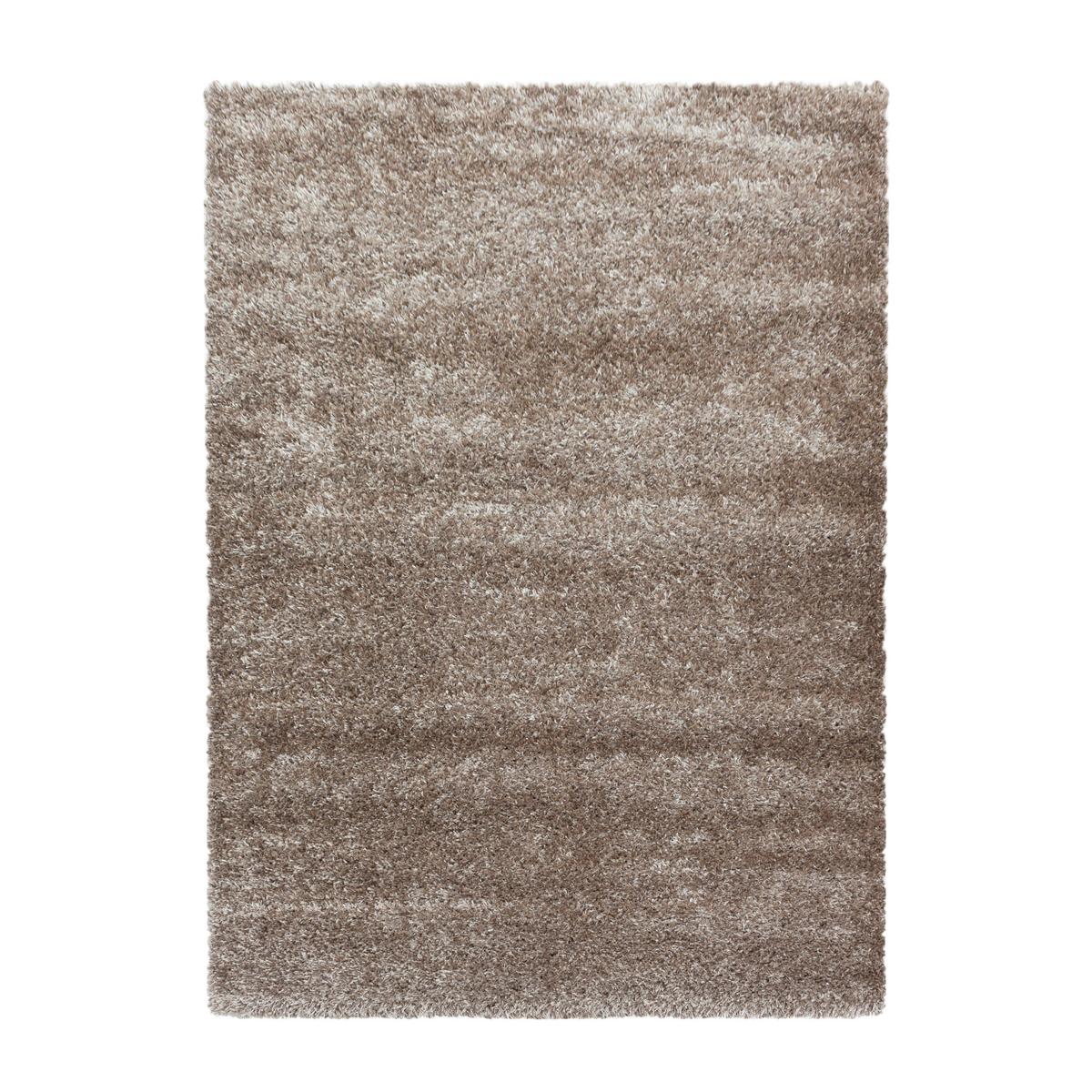 Koberec s vysokým vlasem BRILLIANT 120x170cm - šedohnědá, Basics, textil (120/170cm) - Novel