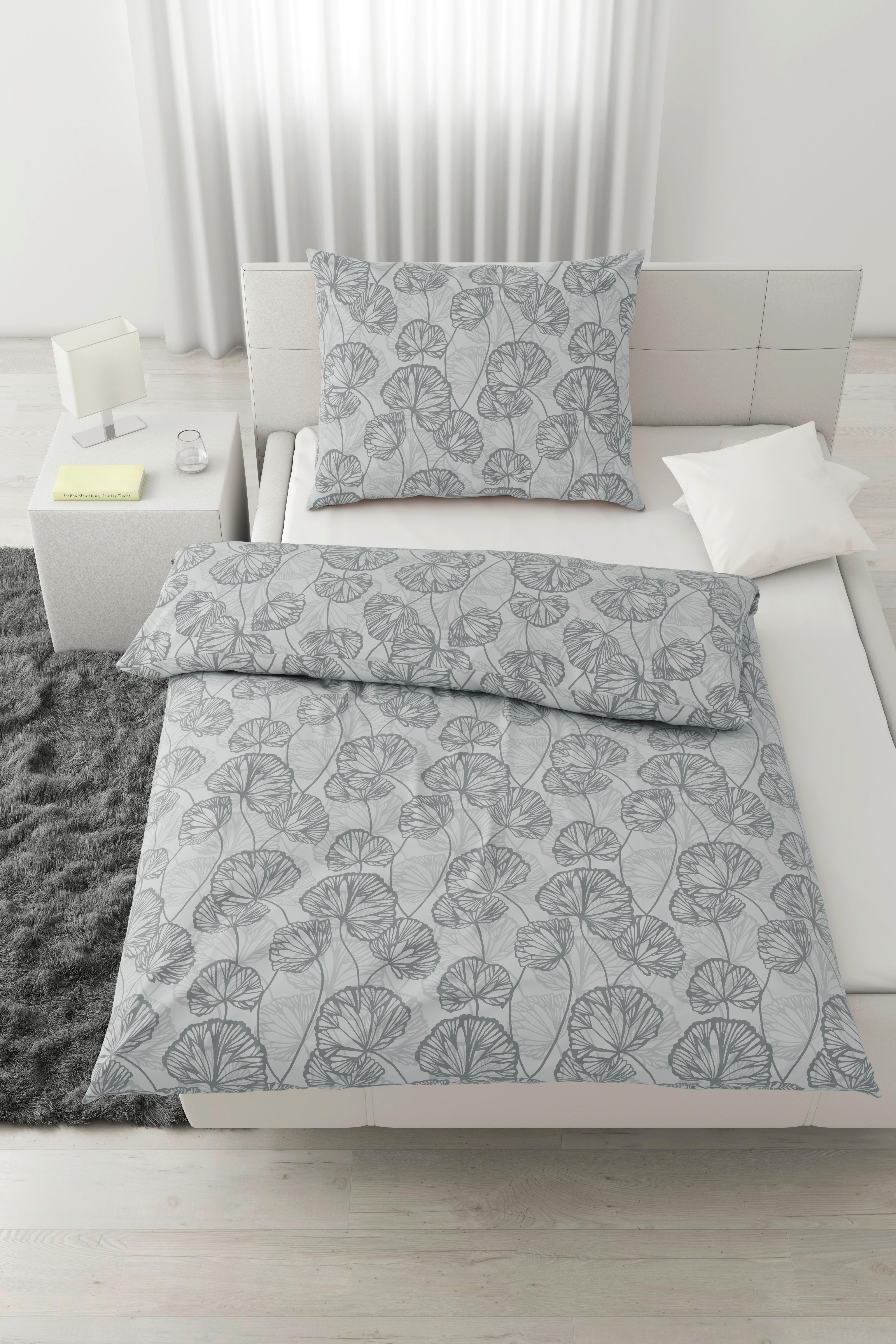 Povlečení Ethens, 70/90 140/200cm - šedá, textil (140/200cm) - Modern Living