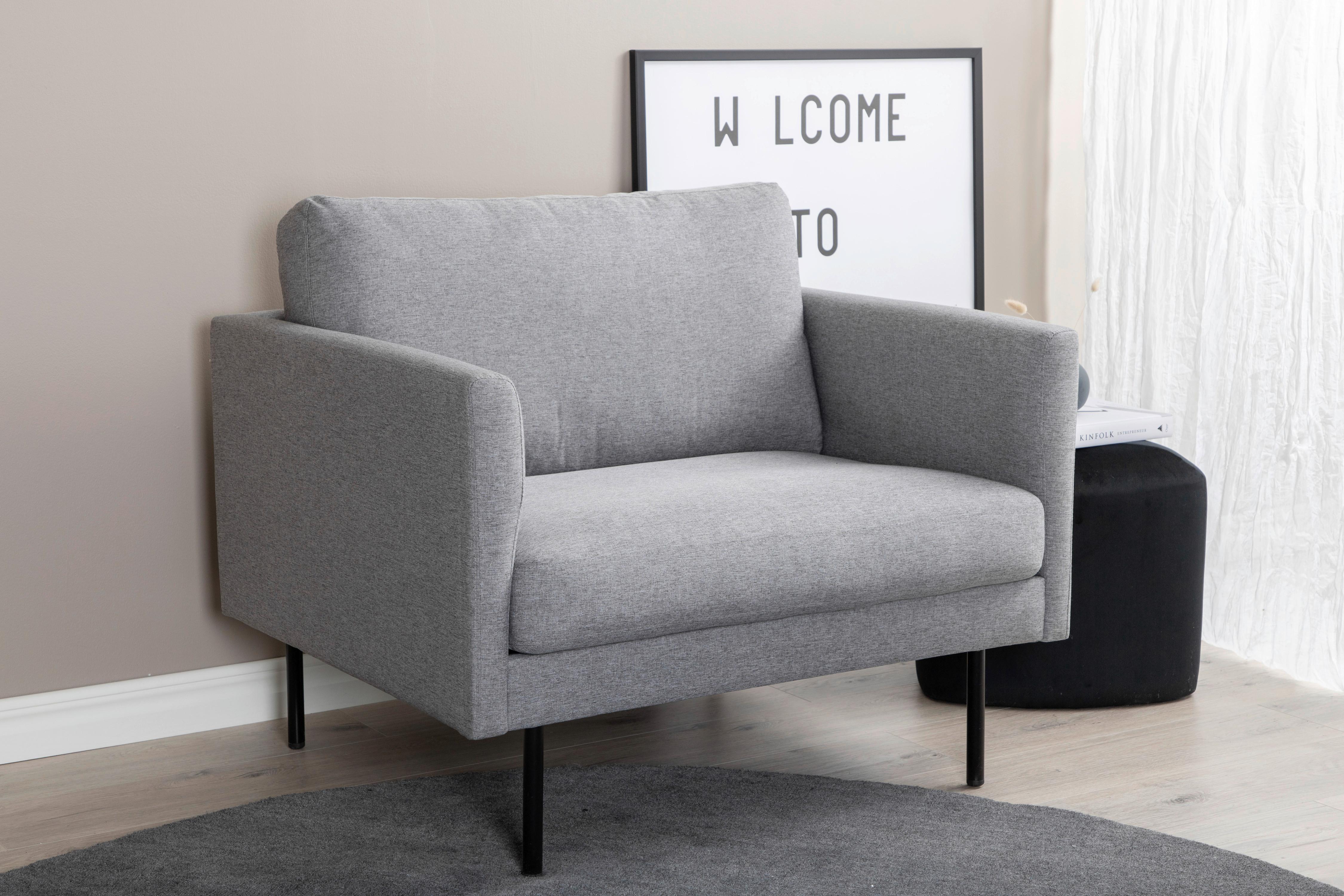 Sessel Zoom - Design, Textil/Metall (95/80/84cm) - Livetastic